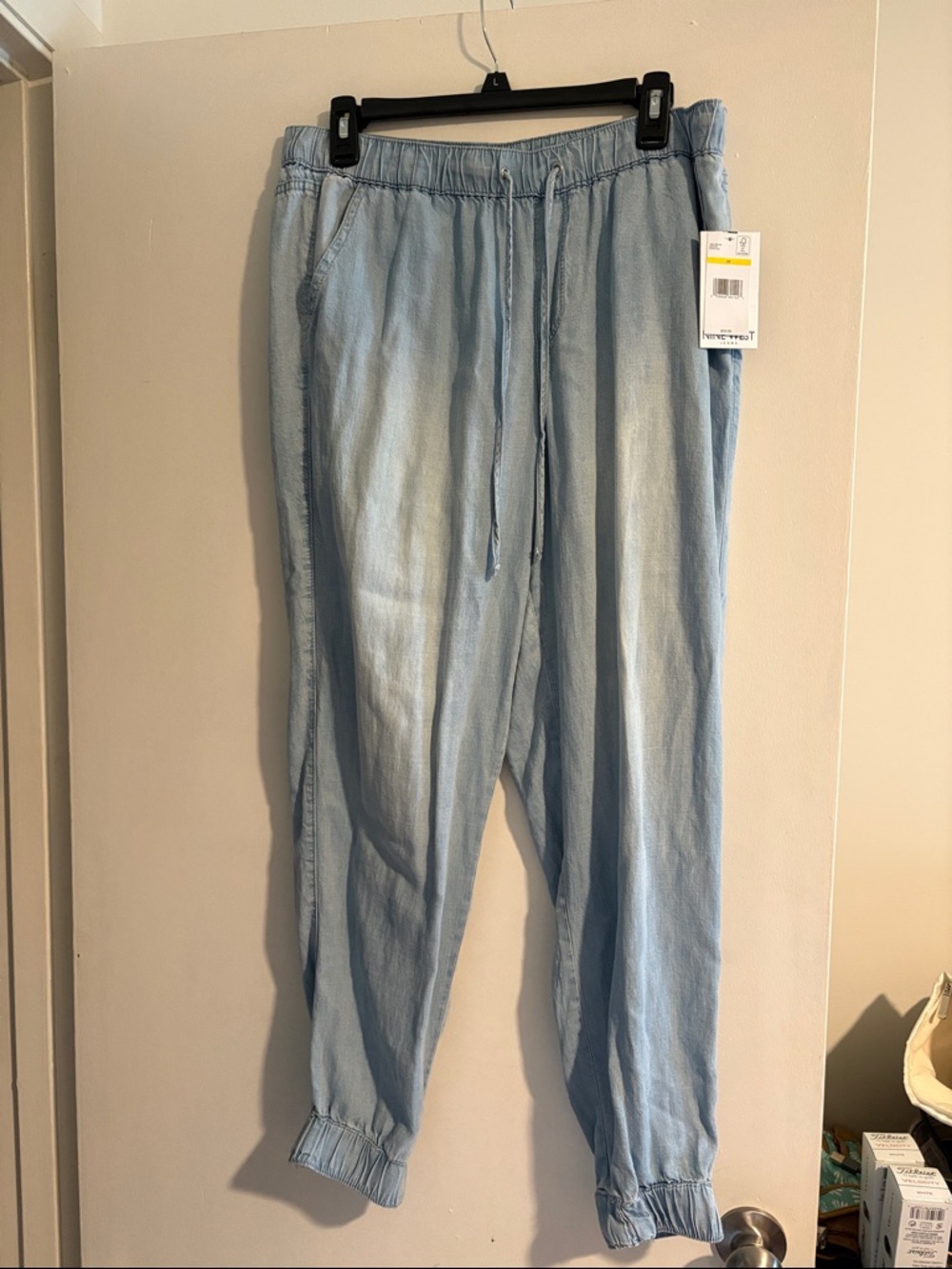 Nine West Light Blue Jogger Pants